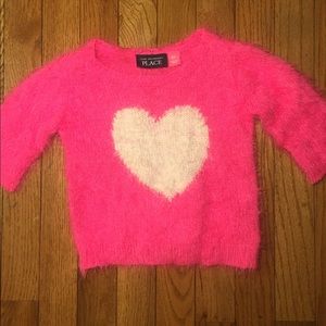 Toddler Girl's "Big Heart Sweater"‼️